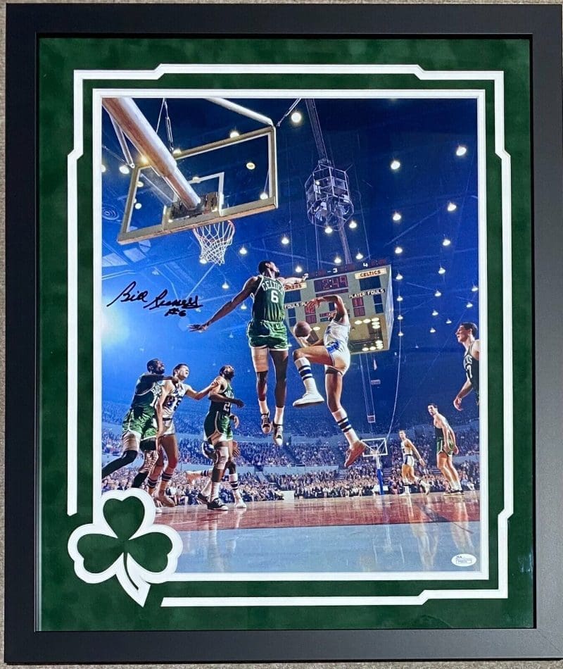 Bill Russell Signed Autographed Framed 16x20 Photo JSA Authentication P56659
