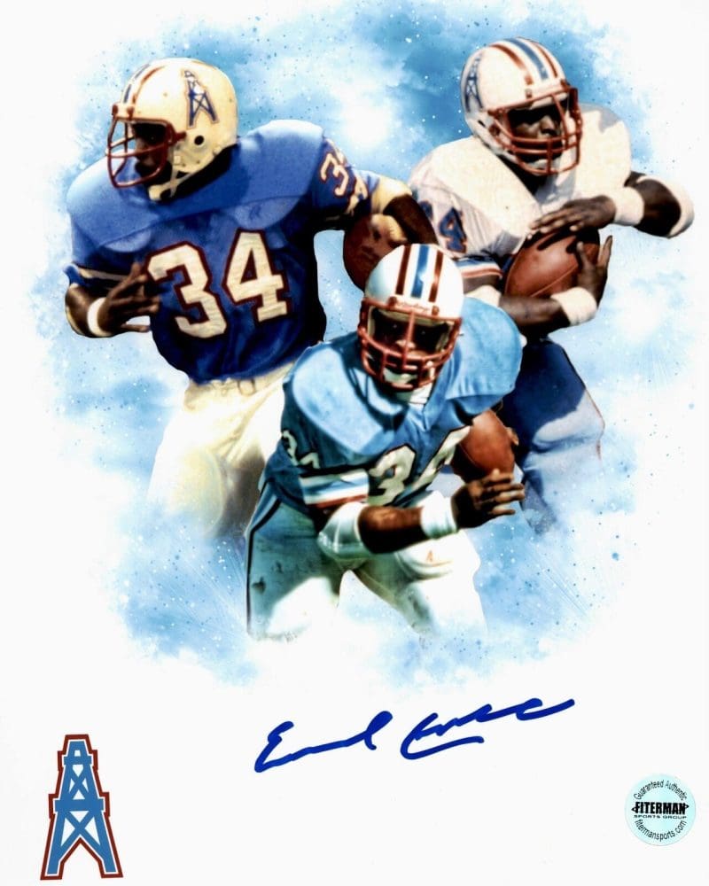 Earl Campbell Houston Oilers Signed Autographed 8x10 Phot FSG Authentic E