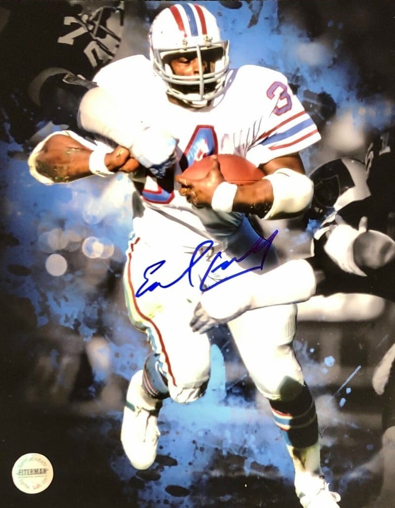 Earl Campbell Houston Oilers Signed Autographed 8x10 Phot FSG Authentic F