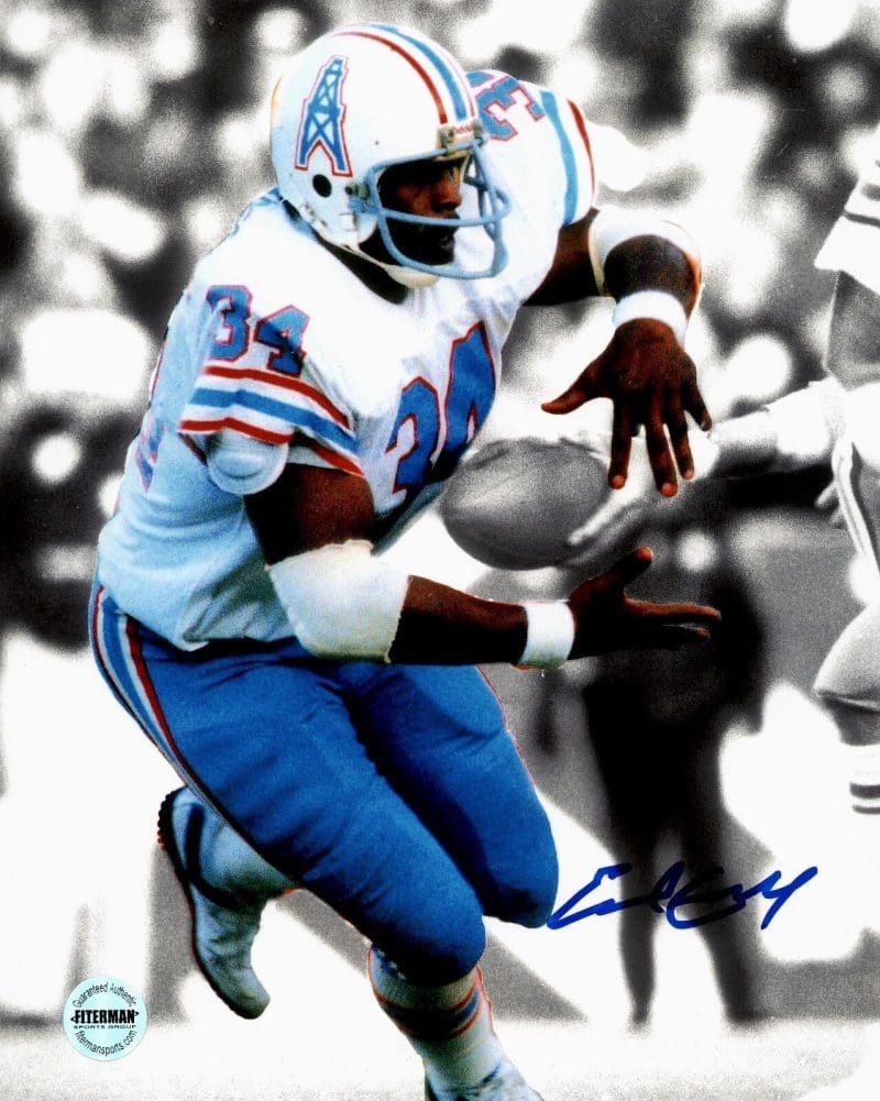 Earl Campbell Houston Oilers Signed Autographed 8x10 Phot FSG Authentic L