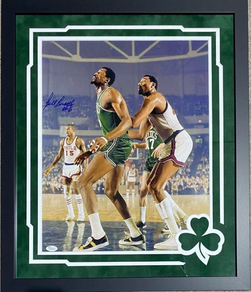 Bill Russell Signed Autographed Framed 16x20 Photo JSA Authentication K24751
