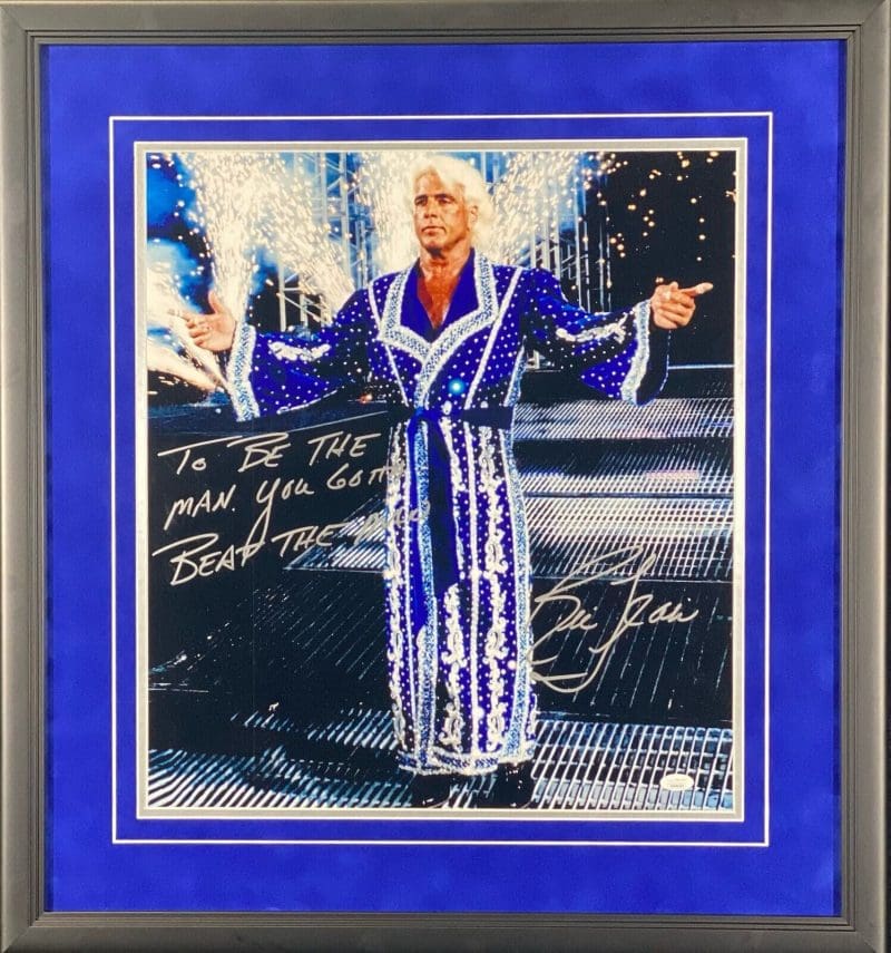 Ric Flair Signed Autographed Framed 18x20 Photo JSA Authentic To Be The Man #2