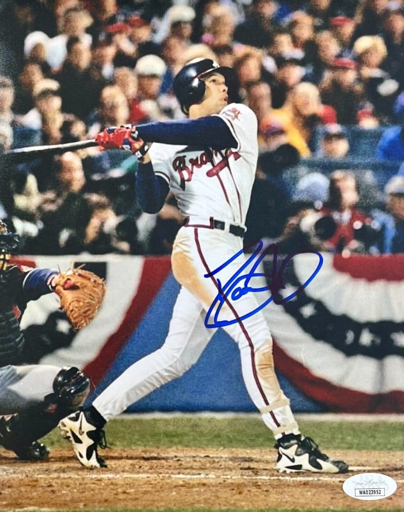 Dave Justice Signed Autographed 8x10 Photo JSA Authentication 2