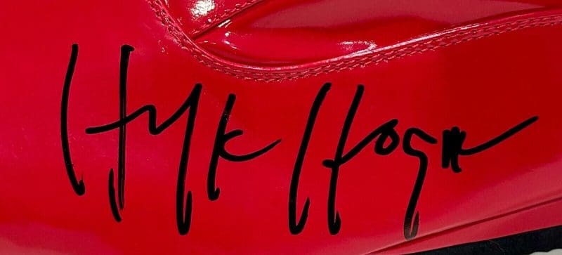 Hulk Hogan Signed Autographed RED Boot JSA Authentication Left WWF WCW WWE - Image 2