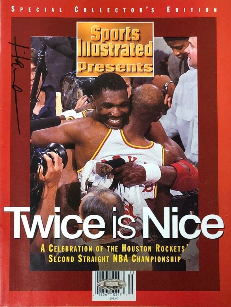 Hakeem Olajuwon Signed Autographed Sports Illustrated TriStar Autenticated