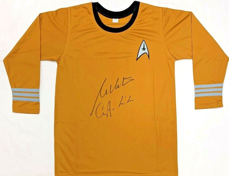 William Shatner "Captain Kirk" Autographed Star Trek Shirt JSA Authentication 2