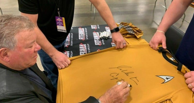 William Shatner "Captain Kirk" Autographed Star Trek Shirt JSA Authentication 2 - Image 3