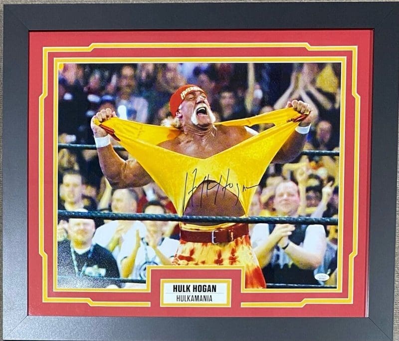 Hulk Hogan Signed Autographed Framed 16x20 Photo JSA Authenticated 6