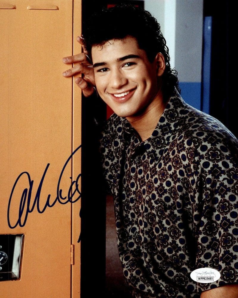 Mario Lopez "A.C." Autographed Signed  8x10 Photo JSA Save by the Bell 4