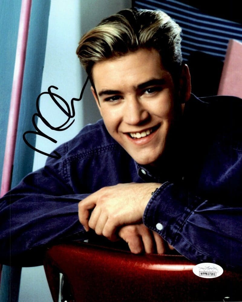 Mark-Paul Gosselaar "Zack" Signed  8x10 Photo JSA Authentic Save by the Bell 2
