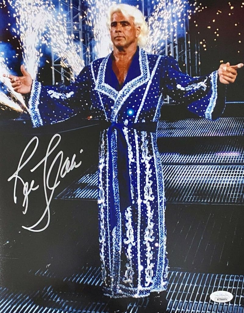 Ric Flair Signed Autographed 11x14 Photo JSA Authentic WWE WCW #4