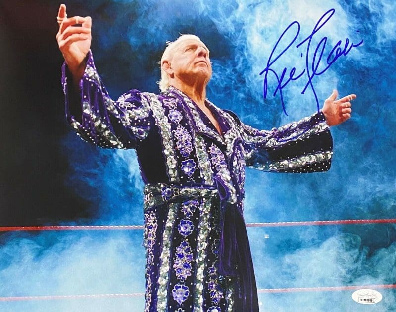 Ric Flair Signed Autographed 11x14 Photo JSA Authentic WWE WCW #1