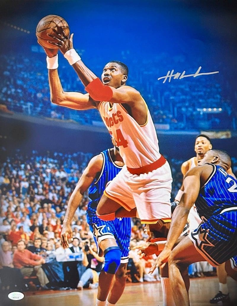 Hakeem Olajuwon Signed Autographed 16x20 Photo JSA Authen Houston Rockets #1