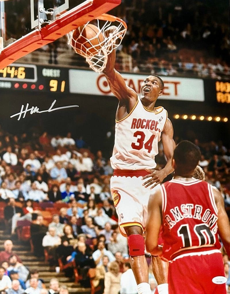 Hakeem Olajuwon Signed Autographed 16x20 Photo JSA Authen Houston Rockets #2