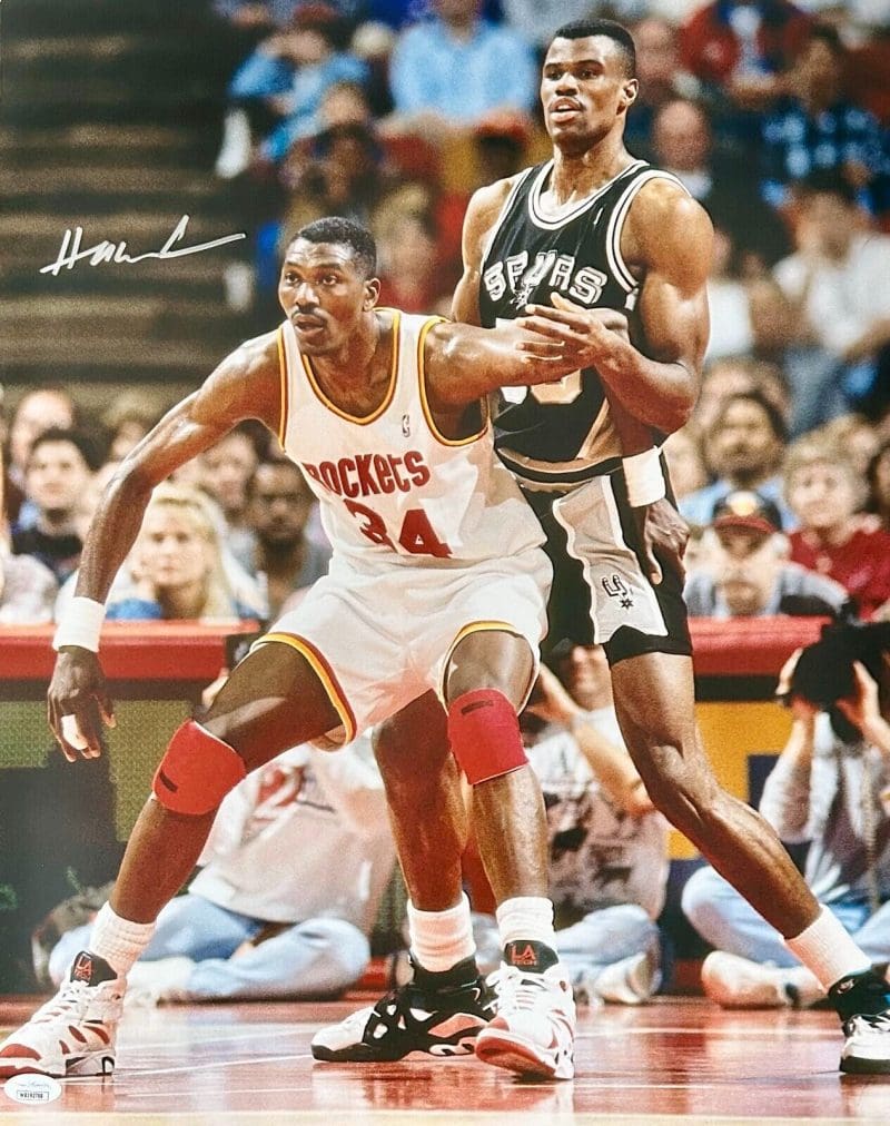 Hakeem Olajuwon Signed Autographed 16x20 Photo JSA Authen Houston Rockets #5