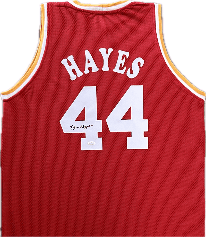 Elvin Hayes Signed Autographed Custom Red Jersey JSA Authentication