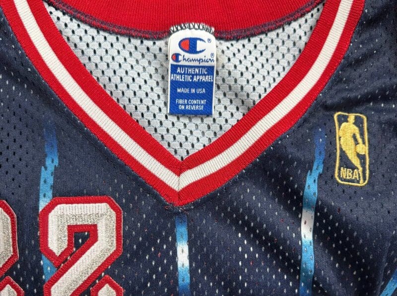 Clyde Drexler Signed Autographed Champions 75th Anniv. Rockets Jersey Beckett - Image 4