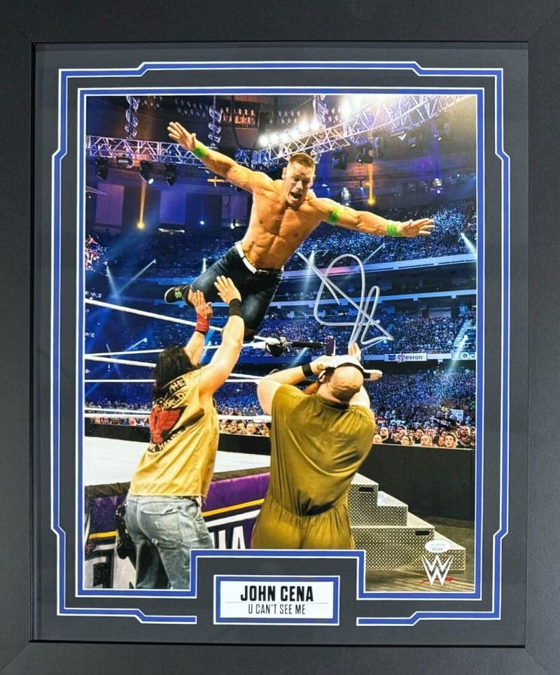 John Cena Signed Autographed Framed Signed 16x20 Photo JSA #14