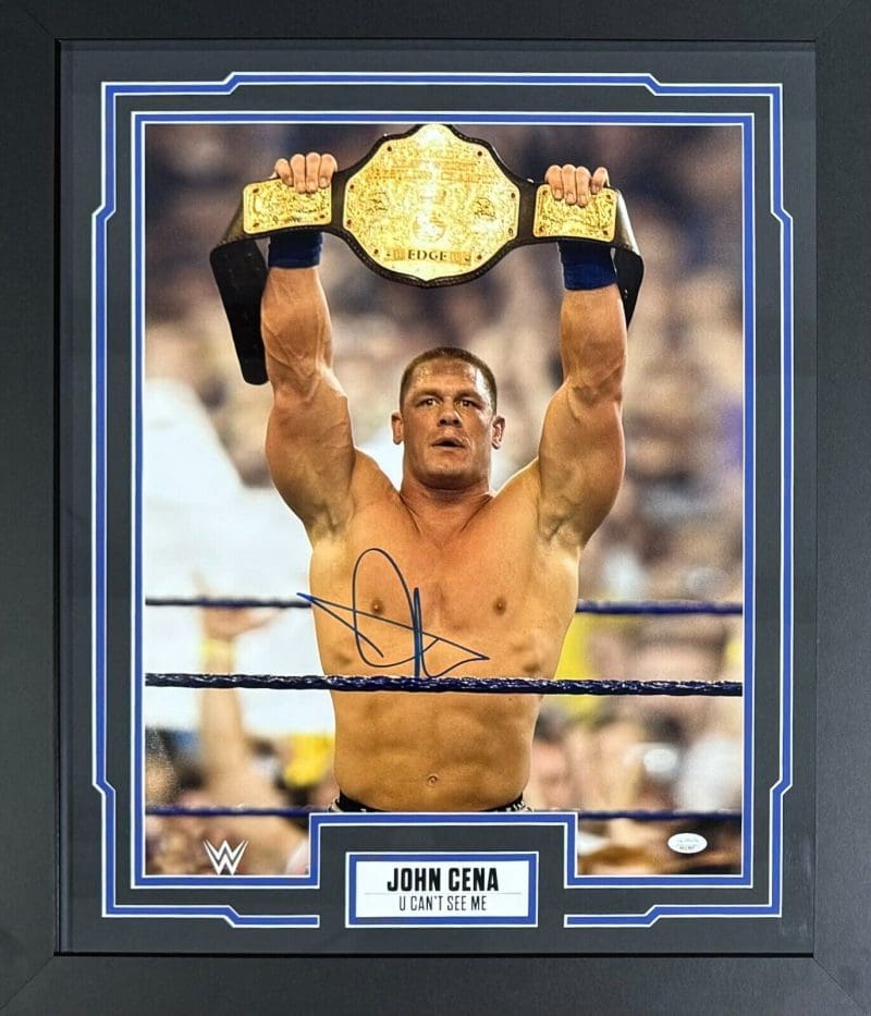 John Cena Signed Autographed Framed Signed 16x20 Photo JSA #16