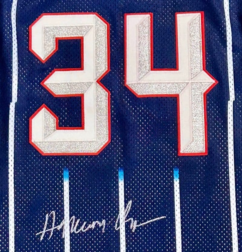 Hakeem Olajuwon Signed 1995-96 Authentic Houston Rockets Pro Cut Jersey Beckett - Image 4