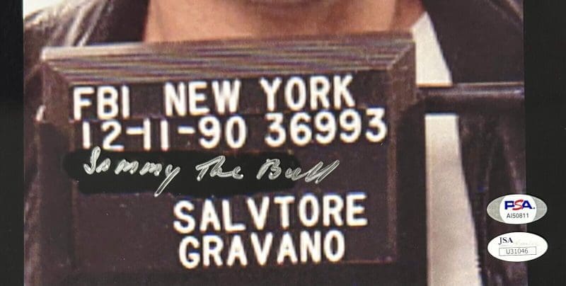 Salvtore Gravano "Sammy The Bull" Autographed Signed  11x14 Photo JSA & PSA Auth - Image 2