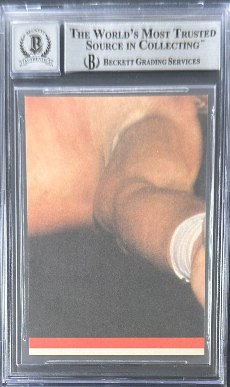 Brutus Beefcake Signed 1985 Topps WWF Sticker Card #3 Beckett Auto 10 - Image 2