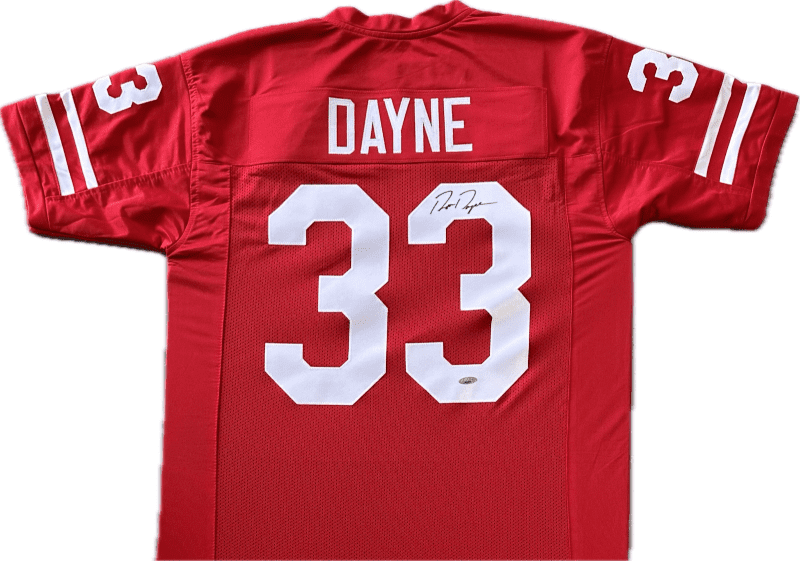 Ron Dayne Signed Autographed Custom Red Jersey TriStar Authenticated