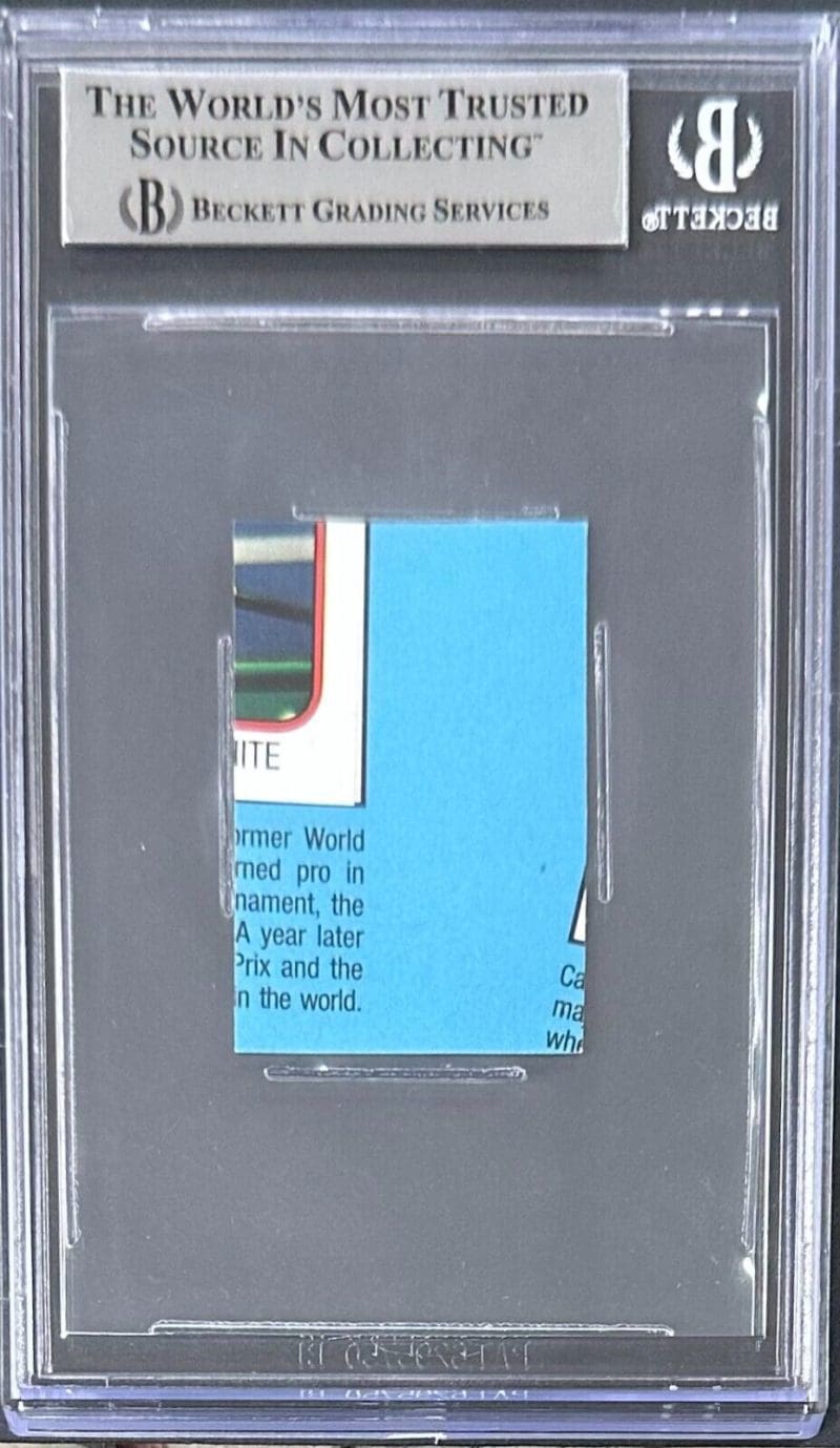 Mike Tyson Signed Autographed 1987-88 Panini Supersport Stickers Foil #109 - Image 2