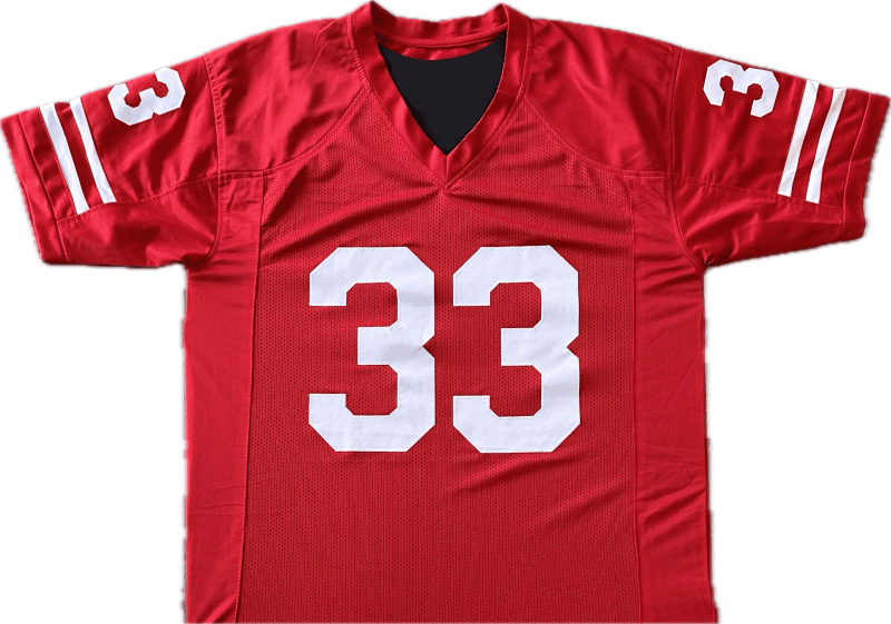 Ron Dayne Signed Autographed Custom Red Jersey TriStar Authenticated - Image 2