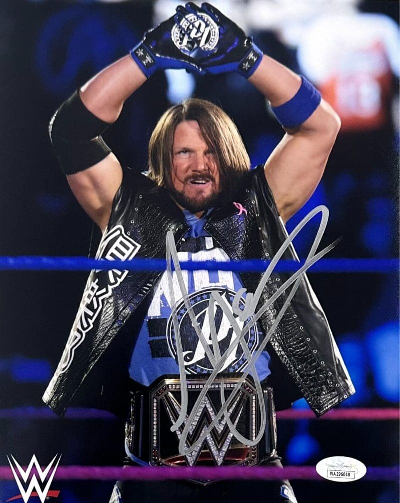 A.J. Styles Signed Autographed 8x10 Photo JSA Authenticated #6