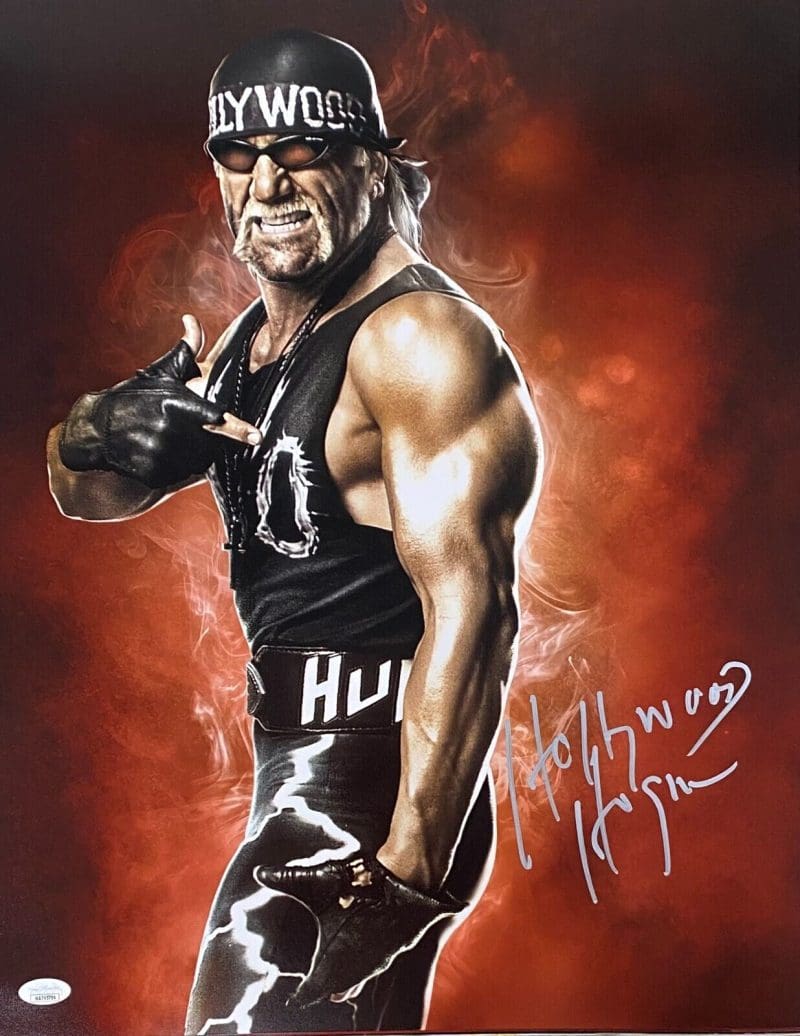 Hollywood Hulk Hogan Signed Autographed Photo 16x20 JSA Authenticated #9