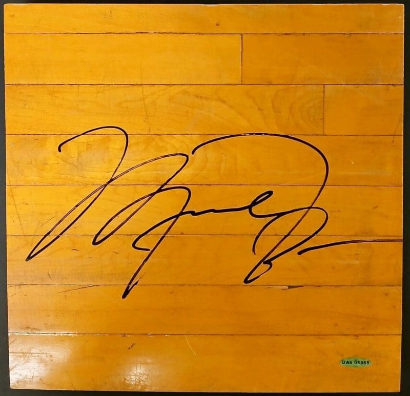 Michael Jordan Signed Chicago Bulls Stadium 12x12 Used Floor Upper Deck & GOAT