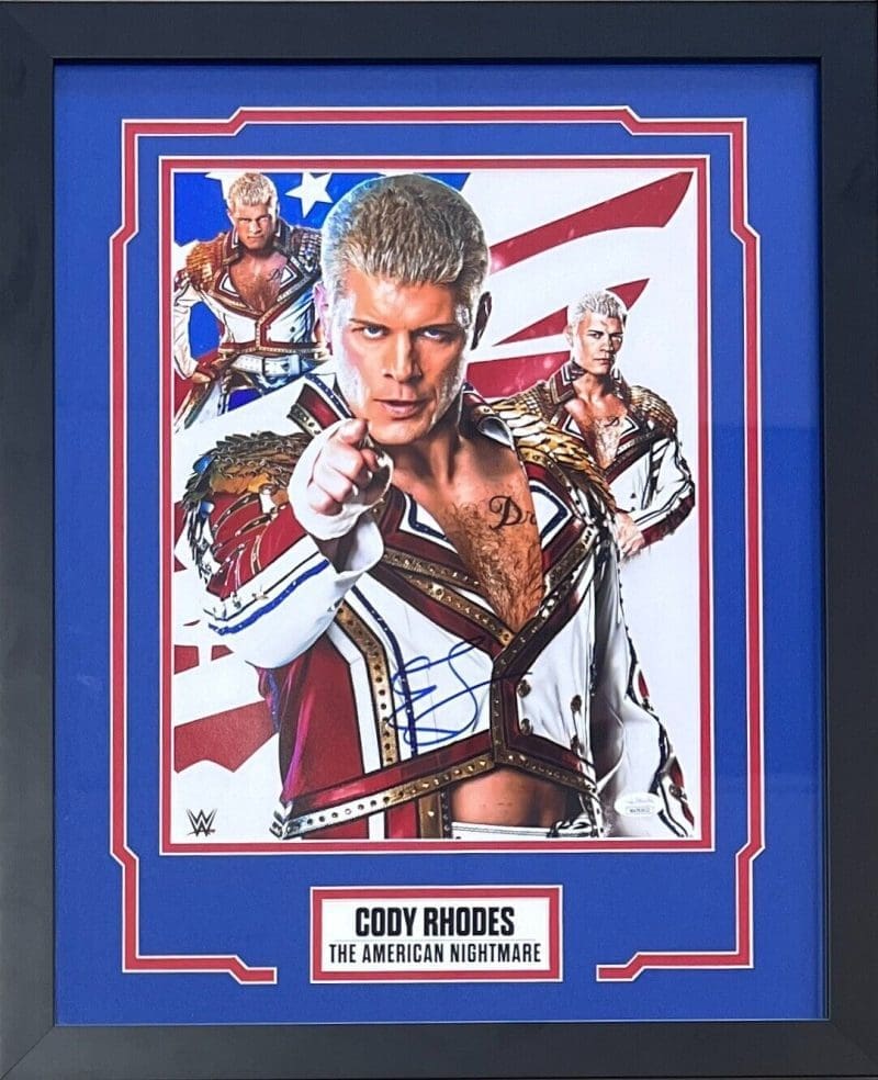 Cody Rhodes Signed Framed 11x14 Photo JSA Authenticated