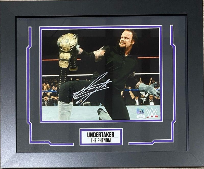 Undertaker Signed Framed 11x14 Photo JSA Authenticated #14