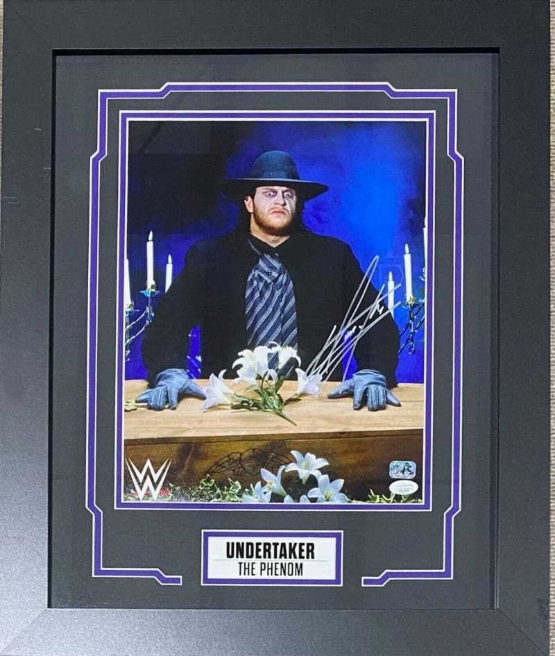 Undertaker Signed Framed 11x14 Photo JSA Authenticated #19