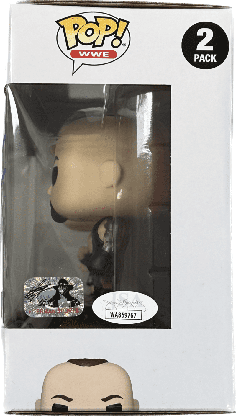 Undertaker Signed Funko POP 2 Pack JSA & Undertaker Authenticated Brock - Image 2