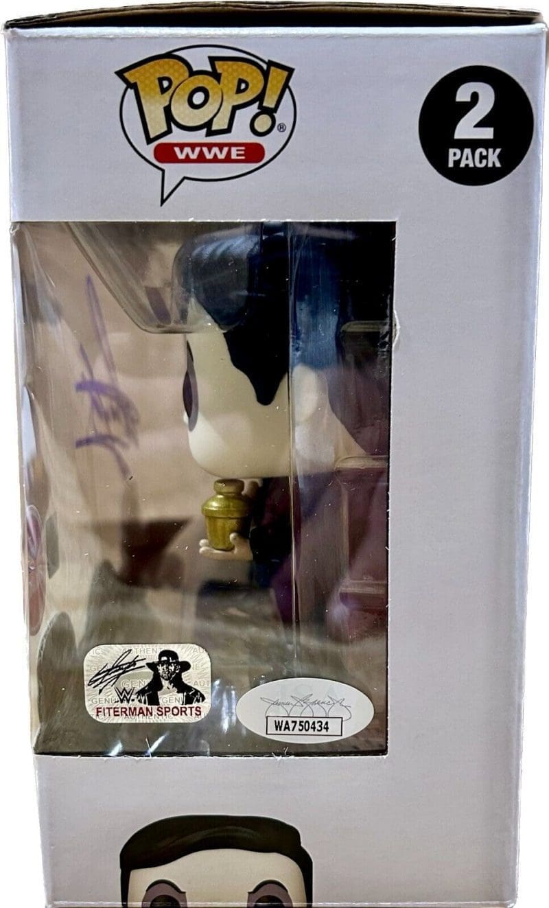 Undertaker Signed Autographed Funko POP 2 Pack JSA & Undertaker Authenticated - Image 2