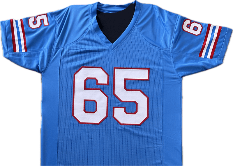 Elvin Bethea Signed Autographed Blue Jersey FSG Authenticated - Image 2