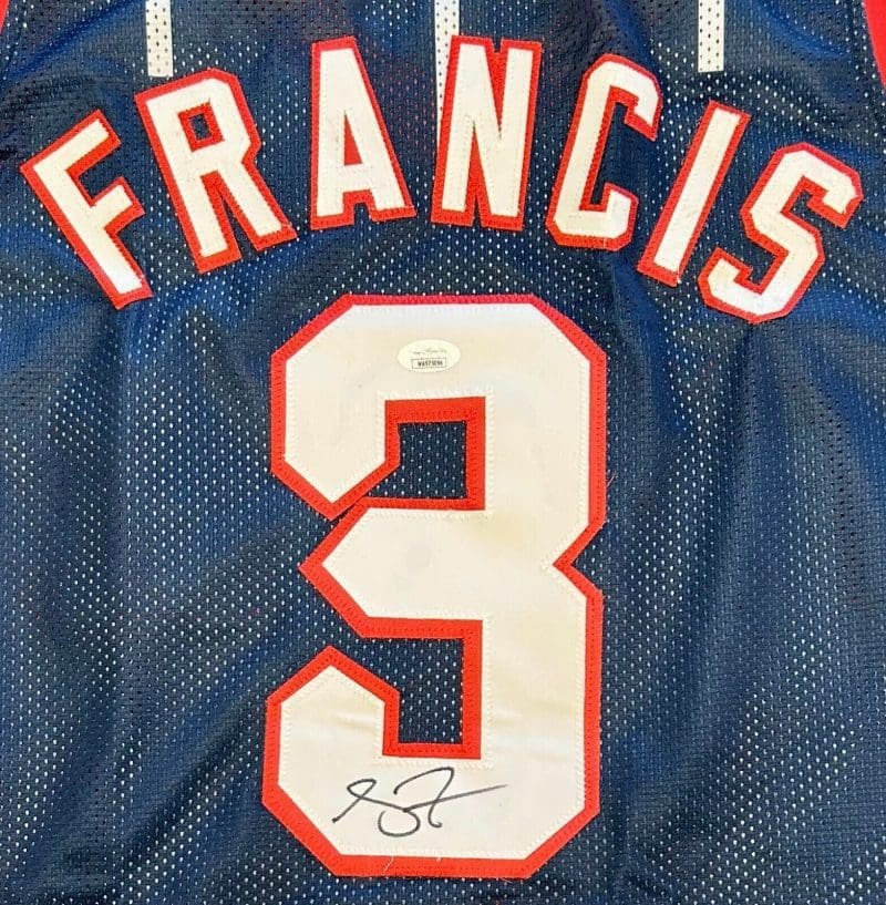 Steve Francis Signed Autographed Jersey JSA Authenticated Blue/Red/White - Image 2