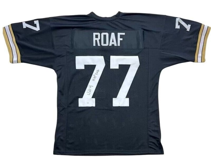 Willie Roaf Signed Autographed Black Jersey JSA Authenticated