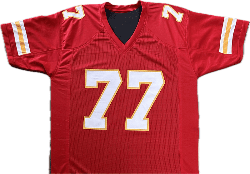 Willie Roaf Signed Autographed Custom Red/White Jersey JSA Authenticated - Image 2