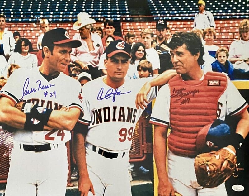 Charlie Sheen Tom Berenger Corbin Bernsen Signed Autographed Photo 16x20 JSA 2