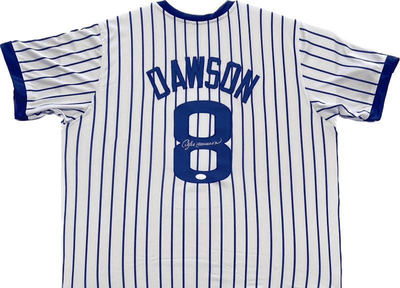 Andre Dawson Signed Autographed Jersey JSA Authenticated White Blue