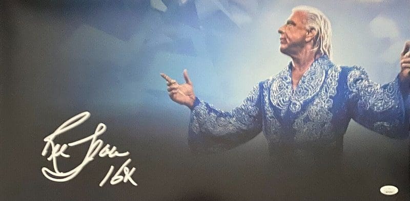 Ric Flair Signed Autographed 12x24 Photo JSA Authenticated
