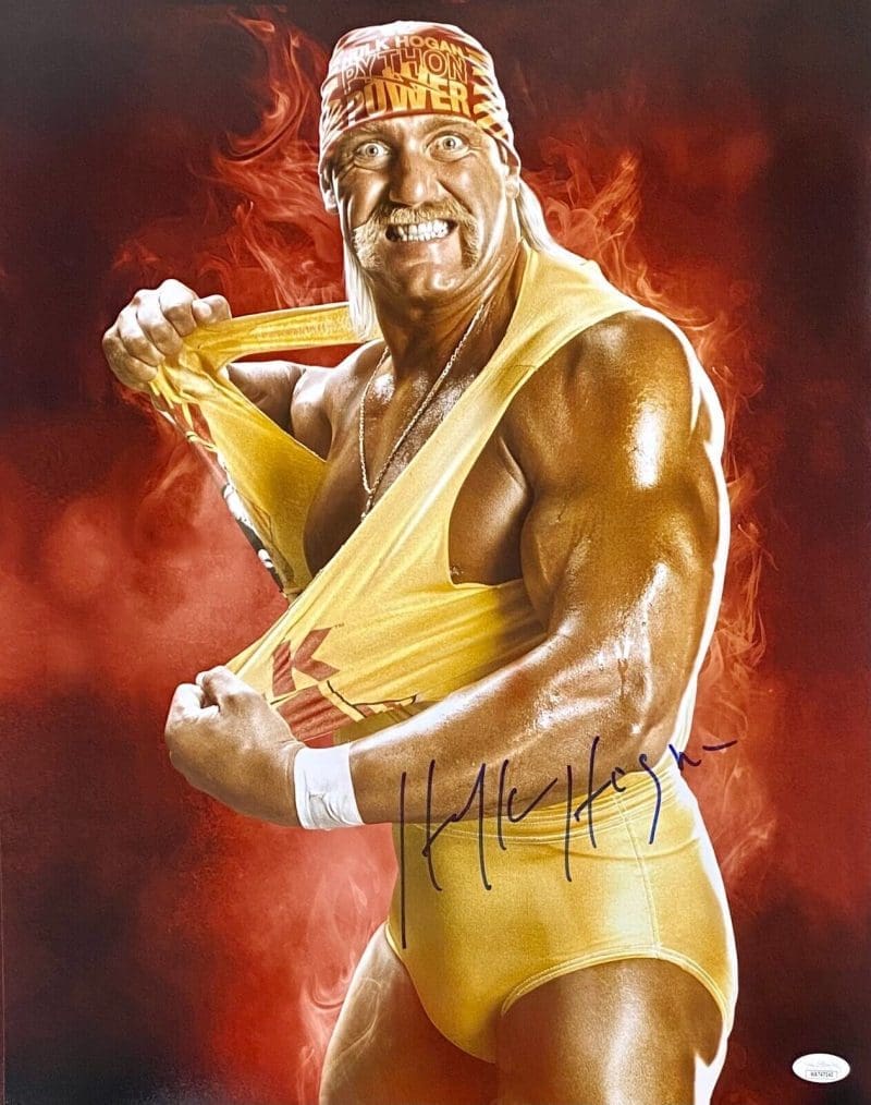Hulk Hogan Signed Autographed Photo 16x20 JSA Authenticated #5