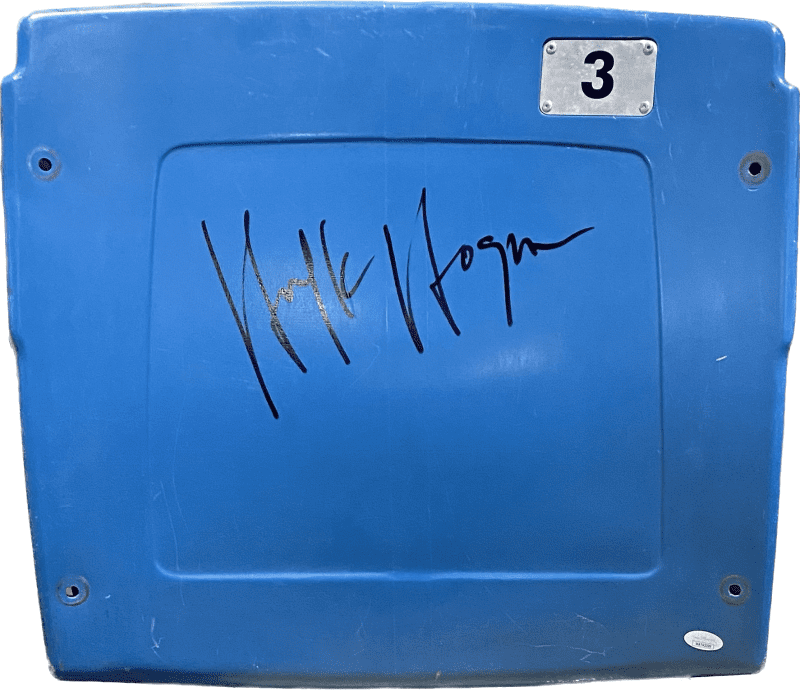 Hulk Hogan Signed Autographed Blue Pontiac Silverdome Seat Back JSA Authentic