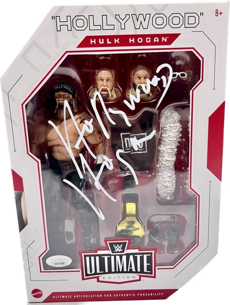 Hollywood Hulk Hogan Signed Autographed Ultimate Action Figure JSA Authenticated