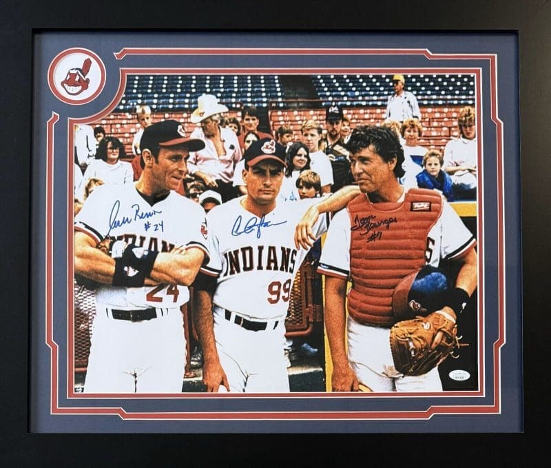 Charlie Sheen, Tom Berenger & Corbin Bernsen Signed Framed 16x20 Photo JSA 2