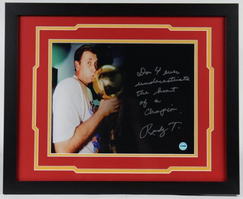Rudy Tomjanovich Signed Autographed 11x14 Framed Photo FSG Authen 1 Rockets