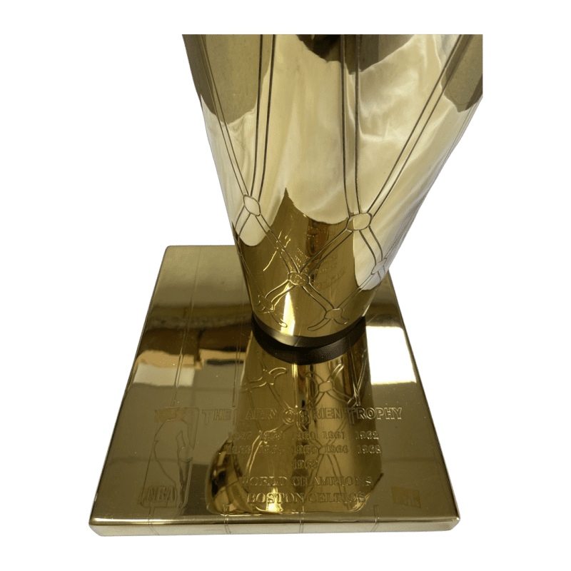 Bill Russell Larry Bird Signed Full Size Replica Trophy JSA PSA Beckett Authen - Image 2